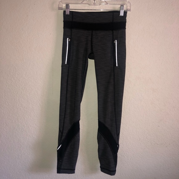 Lululemon Inspire Tight II 25” Heathered Black 2 - Picture 3 of 6